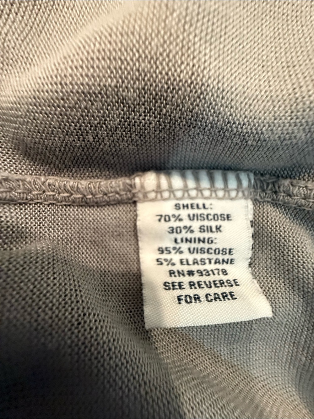 Belle France wide leg Silky Pants in Light Gray - Picture 7 of 12